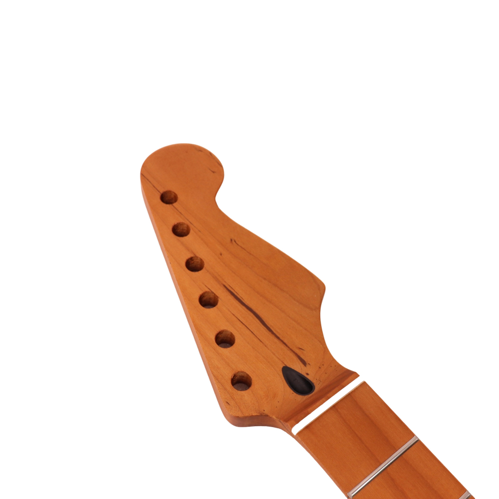 【B-Stock】Stratocaster Guitar Neck Roasted Maple Neck 9.5" Radius 8 mm Holes 21 Frets Satin Finish
