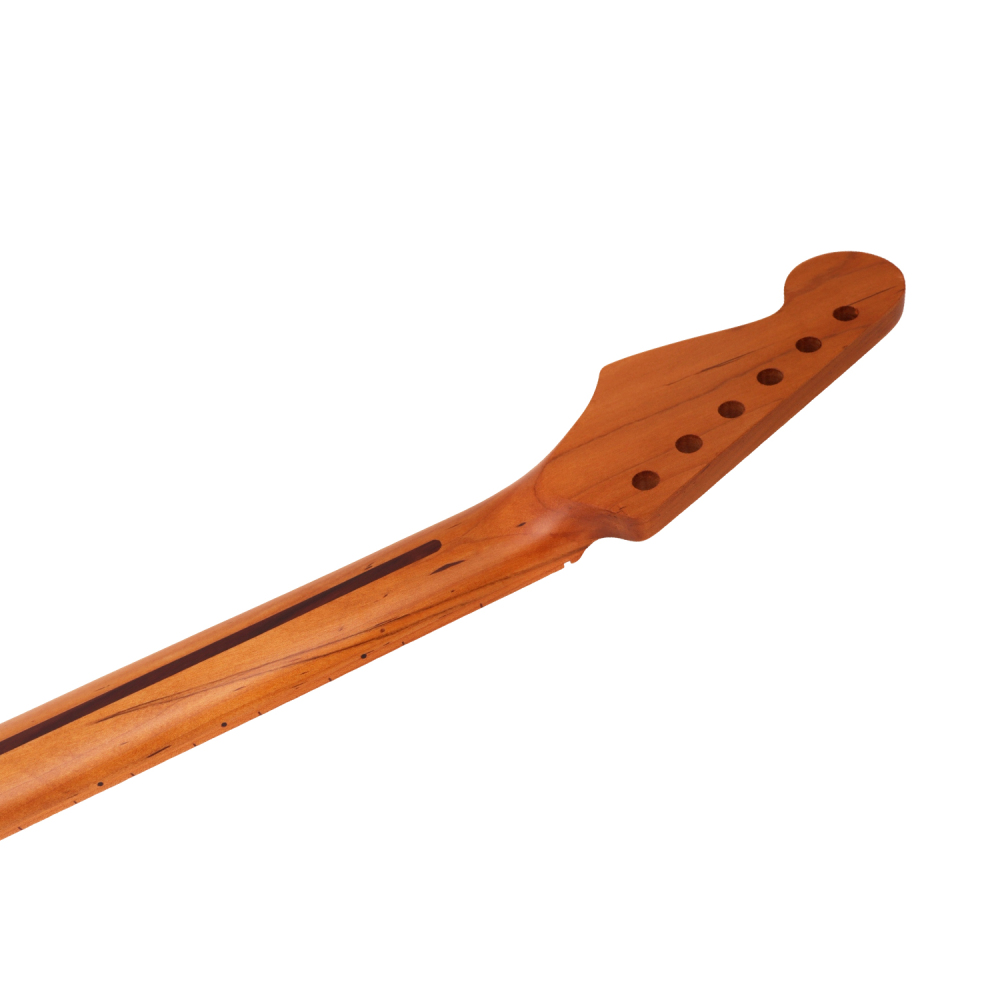 【B-Stock】Stratocaster Guitar Neck Roasted Maple Neck 9.5" Radius 8 mm Holes 21 Frets Satin Finish