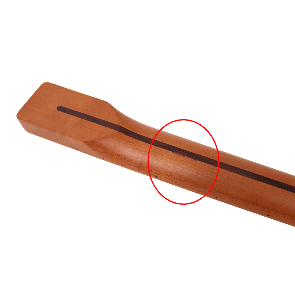 【B-Stock】Telecaster Guitar Neck Roasted Maple Neck 9.5" Radius 8 mm Holes 21 Frets Satin Finish