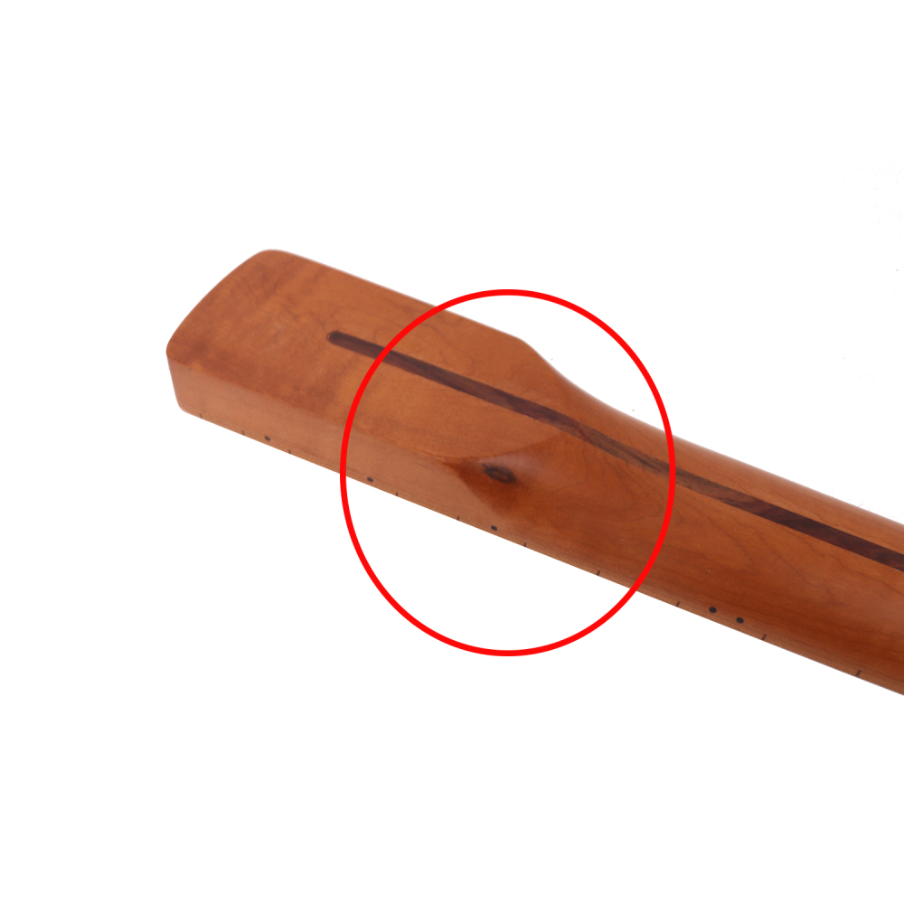 【B-Stock】4 Strings Jazz Bass Guitar Neck Roasted Maple Neck 12" Radius 18 mm Holes 20 Frets Satin Finish