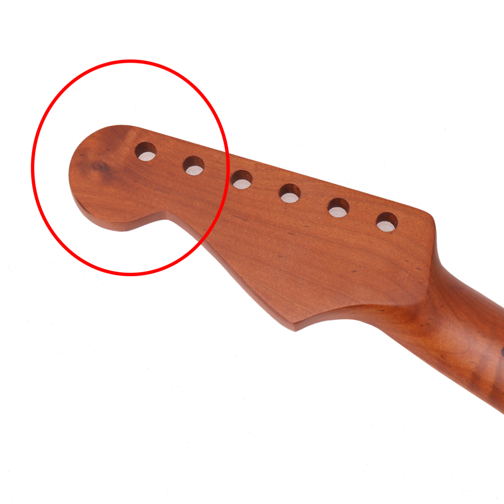 【B-Stock】Stratocaster Compatible Guitar Neck Roasted Maple Neck 12" Radius 10 mm Holes 22 Frets Satin Finish