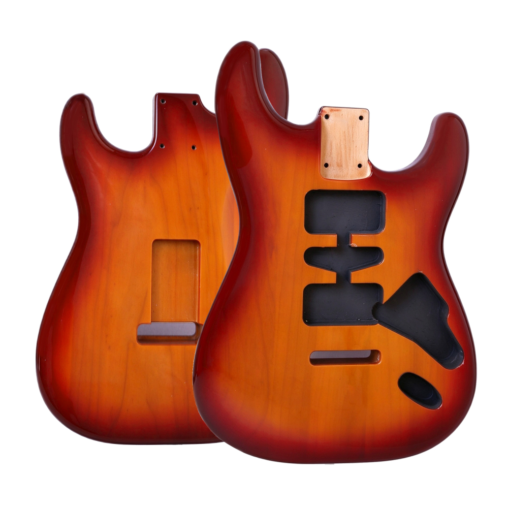 Roasted Poplar Electric Guitar Body Stratocaster HSH Tobacco Burst Color