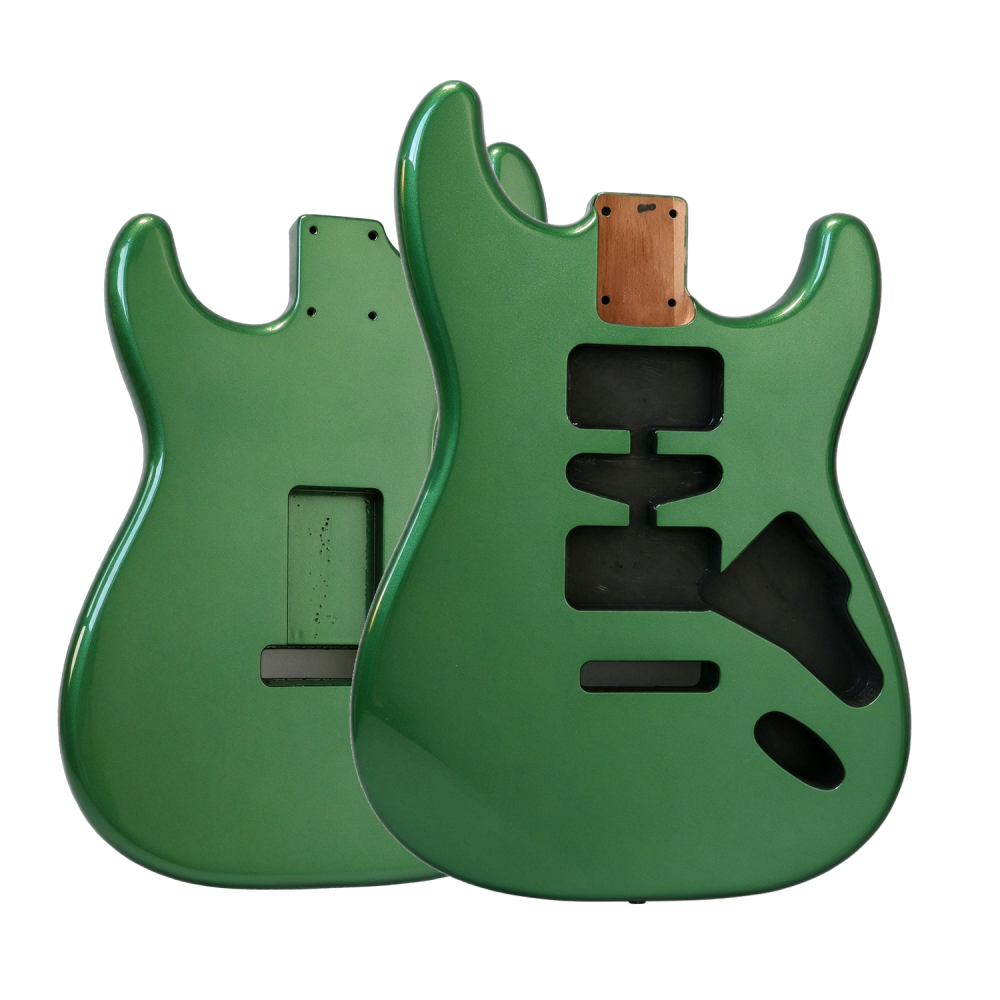 Roasted Poplar Electric Guitar Body Stratocaster HSH Sherwood Green Color