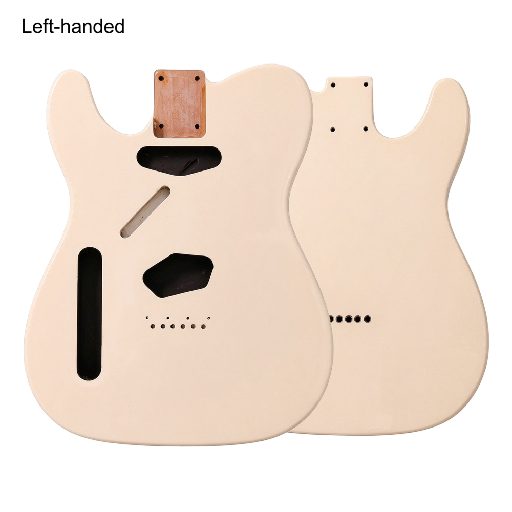 Left-handed Roasted Poplar Guitar Body Telecaster SS Cream Color