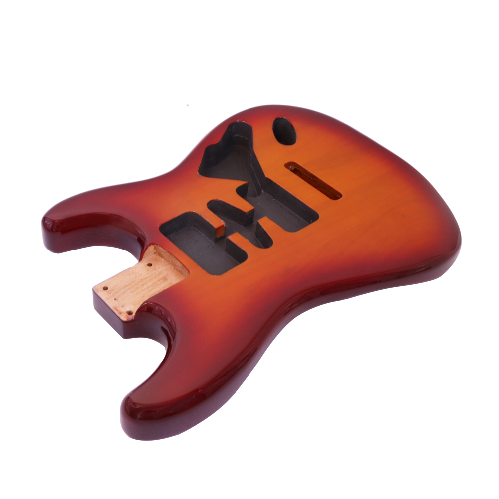 Roasted Poplar Electric Guitar Body Stratocaster HSH Tobacco Burst Color