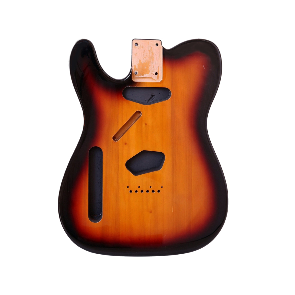 Left-handed Roasted Poplar Guitar Body Telecaster SS 3 Tune Sunburst Color