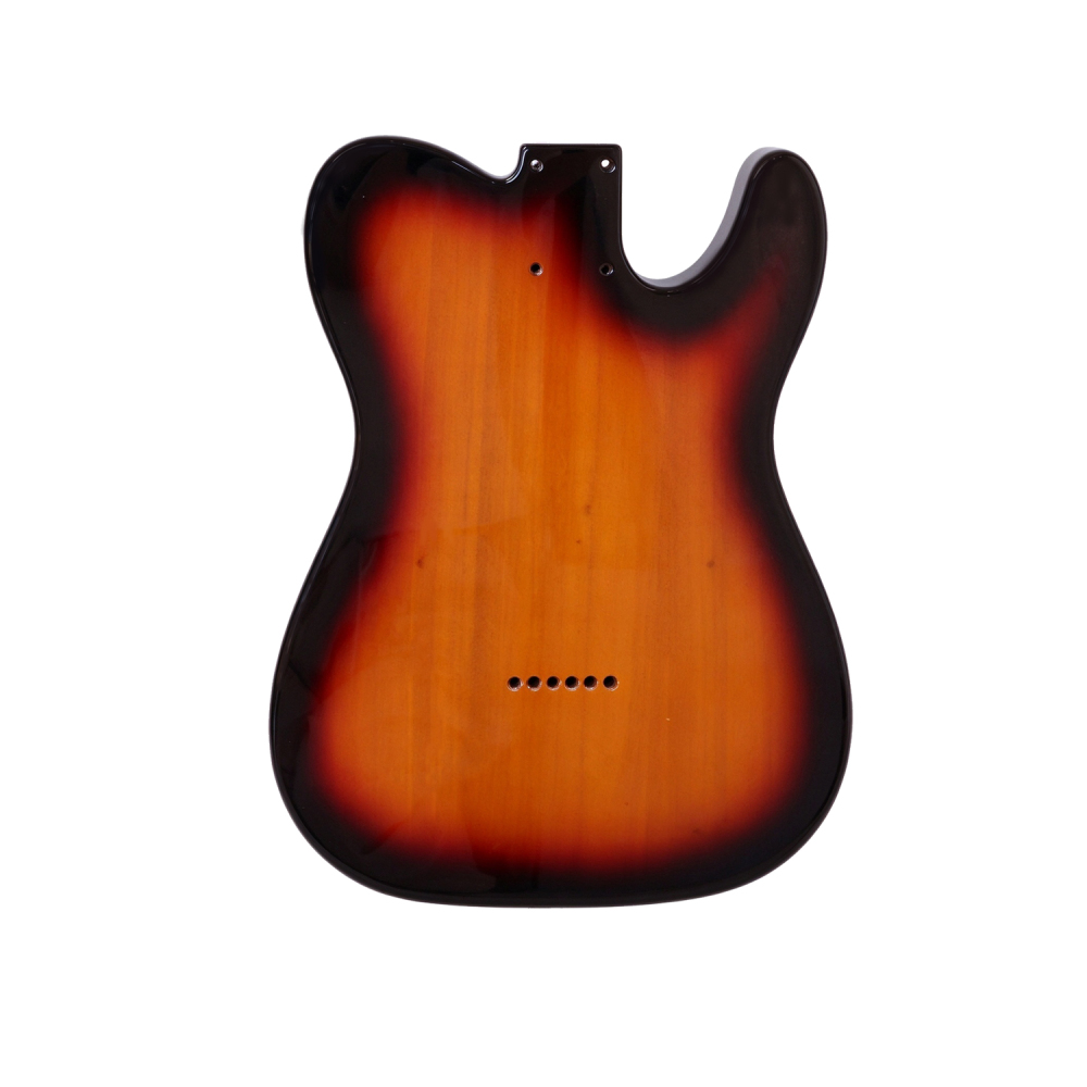 Left-handed Roasted Poplar Guitar Body Telecaster SS 3 Tune Sunburst Color