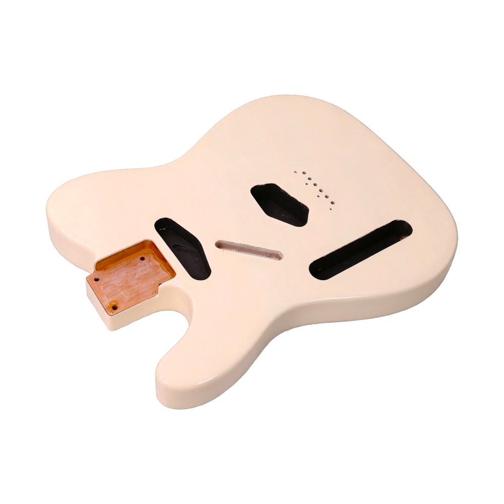 Left-handed Roasted Poplar Guitar Body Telecaster SS Cream Color