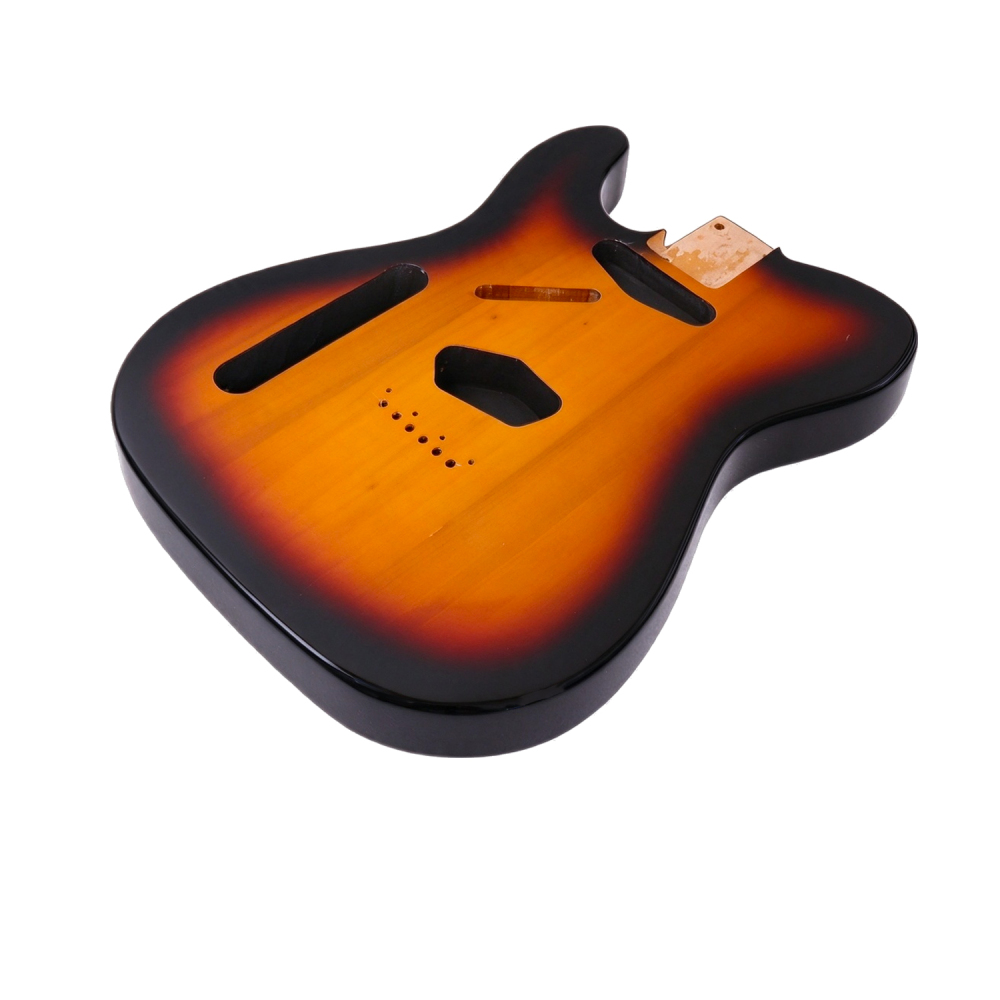 Left-handed Roasted Poplar Guitar Body Telecaster SS 3 Tune Sunburst Color