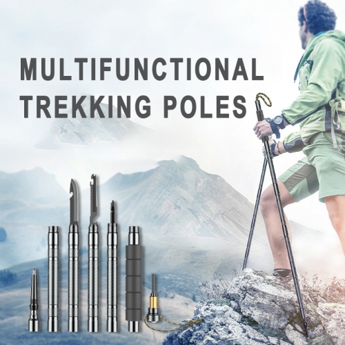 Multifunctional Trekking Poles - Lightweight, Collapsible Hiking Poles