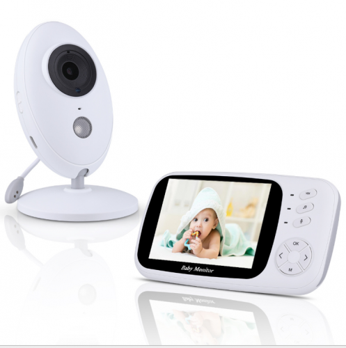 VB808  3.5-inch digital wireless baby monitor two-way intercom temperature display music playback baby sitter