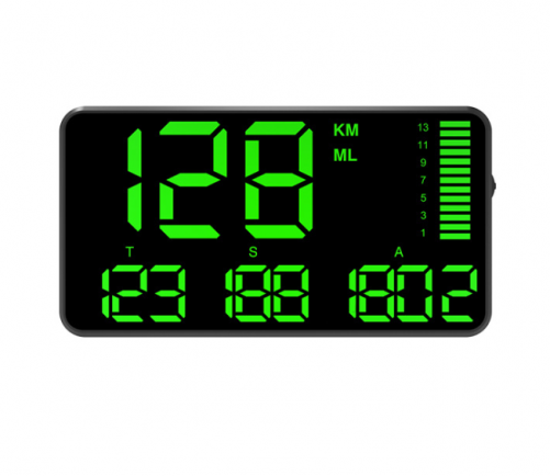 C90 HUD head-up display GPS speeding alarm mileage statistics head-up display