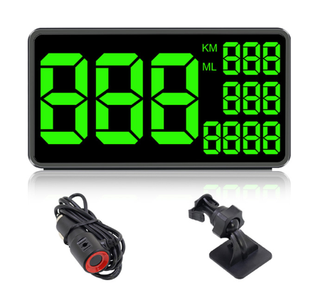 C100 Cheapest Car Head Up Display Speedometer Holder 12-36V Car Gps for Trucks Universal Digital Speed Meter 6.2" Screen