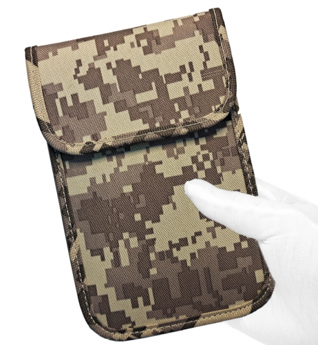 JC-41 Mobile phone signal shielding bag 7-inch general military camouflage isolation cover radiation shielding bag