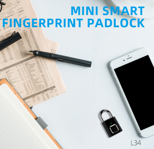 L34  Smart and Secure Small Fingerprint Padlock