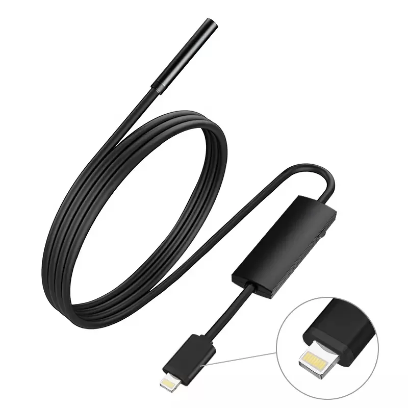 C116  Apple directly connected iphone endoscope 4LED 7MM 480P USB endoscope camera connectors for Iphone IOS8.0