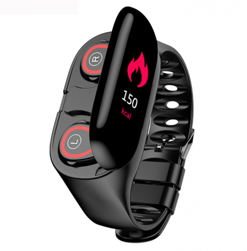 M70  Headphones and watches 2 in1mobile touch screen Oled waterproof Fitness Tracker smart watch