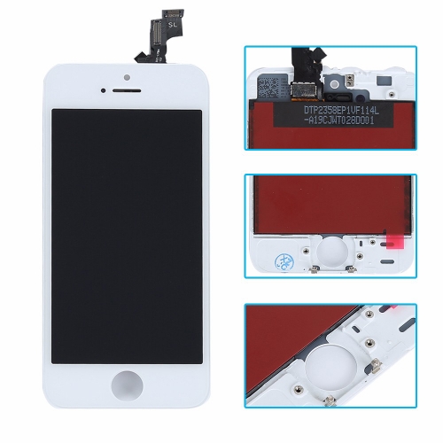 LCD Screen Assembly with Frame for iPhone SE white - High copy
