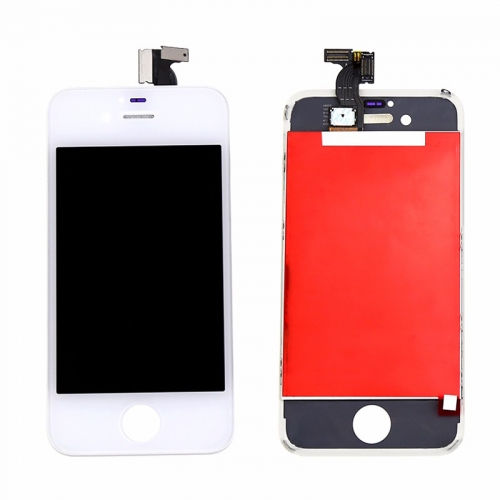 LCD Screen Assembly with Frame for iPhone 4 - White (High Copy)