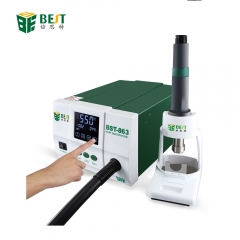 BST-863 Standard Rework Station Soldering iron Hot Air, Automatic Bga Rework Station Hot Air Gun soldering station