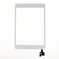 Touch Screen Digitizer Glass+IC+Button For iPad Mini 1 Mini 2 A1432 A1454 A1455 A1489 A1490 A1491 White
