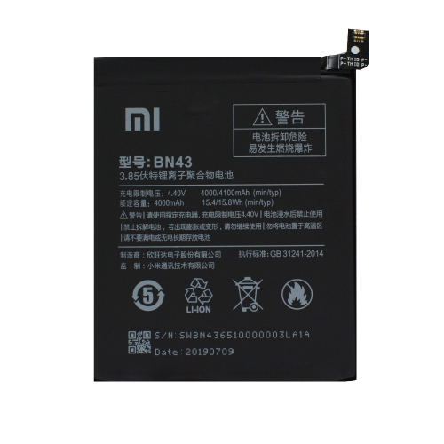 BN43 Battery 4000mAh For Xiaomi Redmi Note 4X Note 4 global Snapdragon 625 High Quality