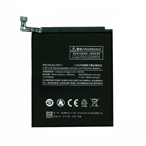 BN31 3080mAh Phone Battery For Xiaomi Mi 5X Mi5X Redmi Note 5A 5A pro