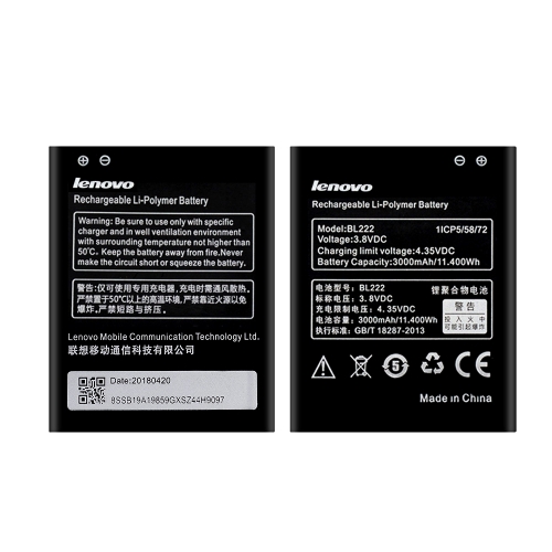 BL222 3000mAh 3.8v 11.40Wh battery For Lenovo S660 S668T S 660 668T