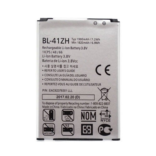 BL-41ZH Battery for LG Leon H340 H345 MS345 H343 Risio C40 L50 D213N TRIBUTE 2 LS665 H324