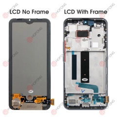 Touch Digitizer Assembly for Xiaomi Mi 10 Lite 5G Mi 10 Lite M2002J9G M2002J9S with frame