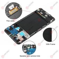 Touch Digitizer Assembly for Samsung Galaxy A50 A505F SM-A505FN/DS A505F/DS A505 with frame