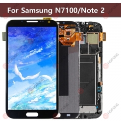 LCD Display Touch Digitizer Assembly for Samsung Galaxy Note 2 N7100 N7105 with frame