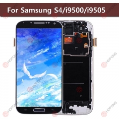 LCD Display Touch Digitizer Assembly for Samsung Galaxy S4 i9505 i9500 i337 with frame