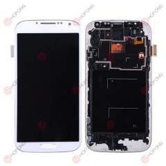 LCD Display Touch Digitizer Assembly for Samsung Galaxy S4 i9505 i9500 i337 with frame