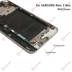 LCD Display Touch Digitizer Assembly for Samsung Galaxy Note 3 Neo N7505 Note3 mini with frame