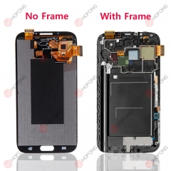 LCD Display Touch Digitizer Assembly for Samsung Galaxy Note 2 N7100 N7105 with frame