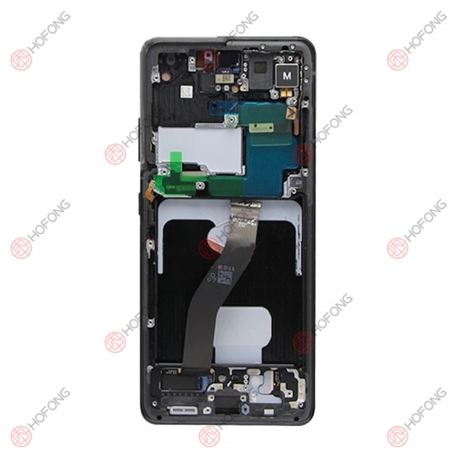 LCD Display Touch Digitizer Assembly for Samsung Galaxy S21 Ultra G998 with frame