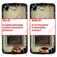 LCD Display + Touchscreen Assembly for LG K10 K10 2016 K10 LTE K420N K430 K410 With Frame