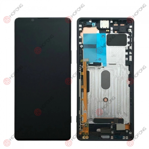 LCD Display + Touchscreen Assembly for Sony Xperia 1 III XQ-BC72 With Frame