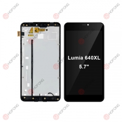 LCD Display + Touchscreen Assembly for Nokia Lumia 640XL With Frame