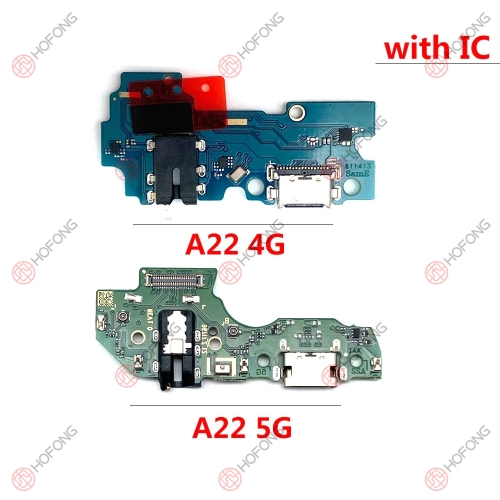 USB Charging Port Dock Connector Flex For Samsung Galaxy A22 4G 5G A225F A226F