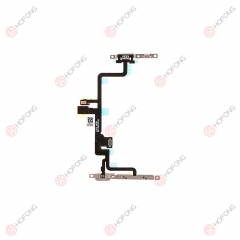 Power Switch Volume Flex Cable with Metal Plate For iPhone 7 Plus Replacement Parts