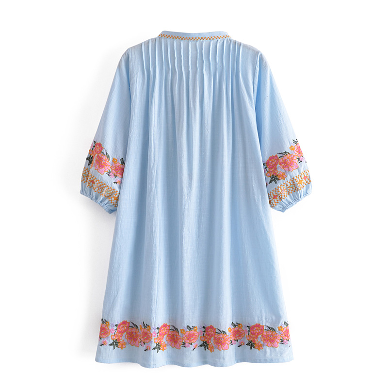 Custom wholesale embroidery Bohemian dress