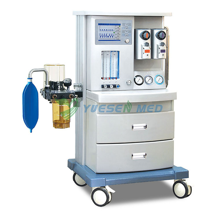 Máquina de anestesia médica COVID-19 com monitor de paciente