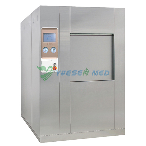 Lifted door vacuum steam sterilizer