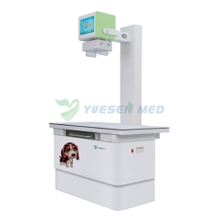 Machine à rayons X vétérinaire numérique 5kW, YSX050-B d'unité à rayons X vétérinaire fixe 100mA