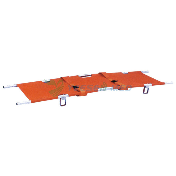 Hospital Rescue Aluminum Alloy Folding Emergency Stretcher YSDW-F002X