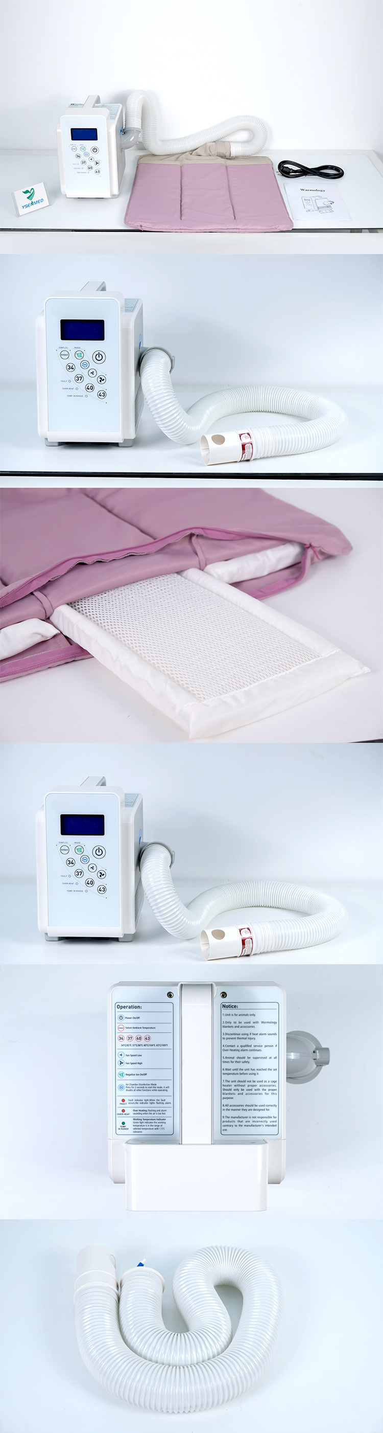 Dispositivos de aquecimento veterinários YSWMS-1501