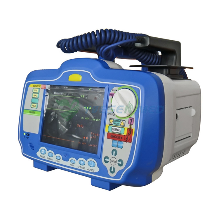 具有AED功能的Medicla Protable双相自动体外除颤器监控器