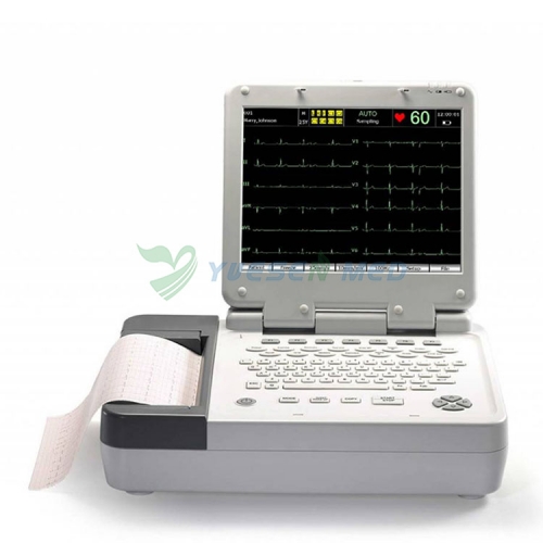 Machines d&#39;électrocardiographe d&#39;écran tactile de l&#39;avance ECG du canal 12 du dispositif 12 de SE-12 ECG